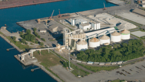 The International Grain Terminal at Ports of Indiana-Burns Harbor.